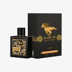Lattafa Qaed Al Fursan Eau De Parfum 90ml - Exotic Arabic Perfume for Women and Men with Musk Amber Spicy Aromatic Fragrance Earthy Woody Scent