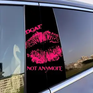 Lip Print Car Window Sticker, Car Window Decal, Car Exterior Decoration Accessories for Women, Car Vehicle Decoration, Universal Car Decorative Sticker, Windshield Banner, Side Decals, Sticker For Cars, Automobile Decals