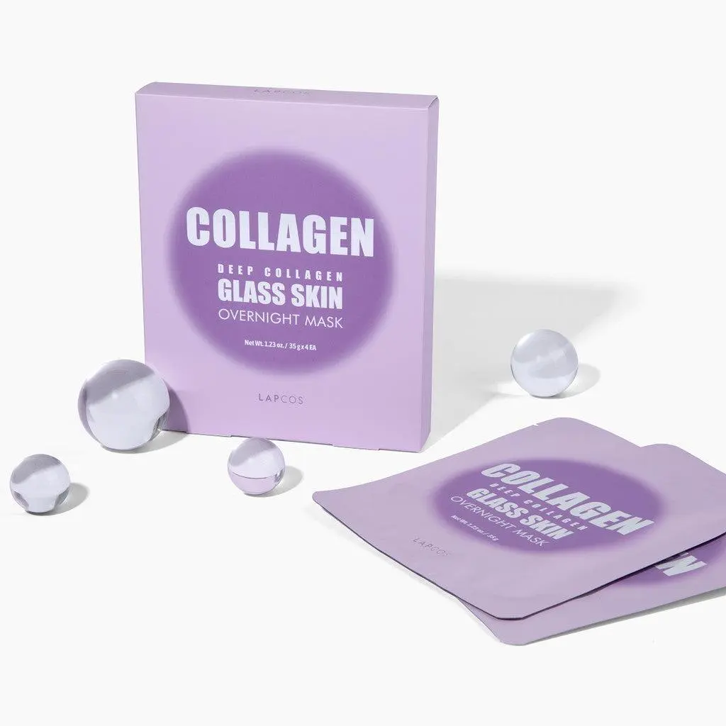 Deep Collagen Glass Skin Overnight Mask 4-pack Deep Collagen Glass Skin Overnight Mask 4-pack