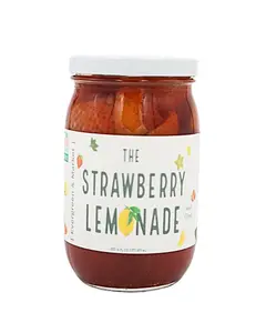 The Strawberry Lemonade | Pickled Strawberries & Lemons – Sweet & Citrusy Gourmet Treat for Cocktails & Snacks – 16 oz Jar