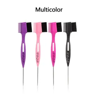 Multicolor 3-Piece Replaceable Edge Styling Brush Set for Precision & Convenience with Removable Heads for Hygiene & Multi-Use Styling
