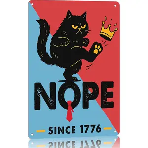 No Kings Protest Metal Signs To Carry Freedom And Democracy Posters For Yard Sign Outdoor Lawn Garden Decor 8x12inch