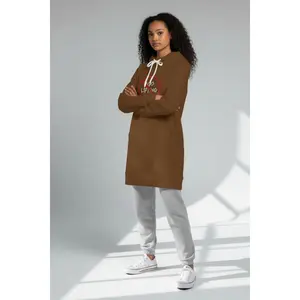 Centered | Hoodie Dress | Brown