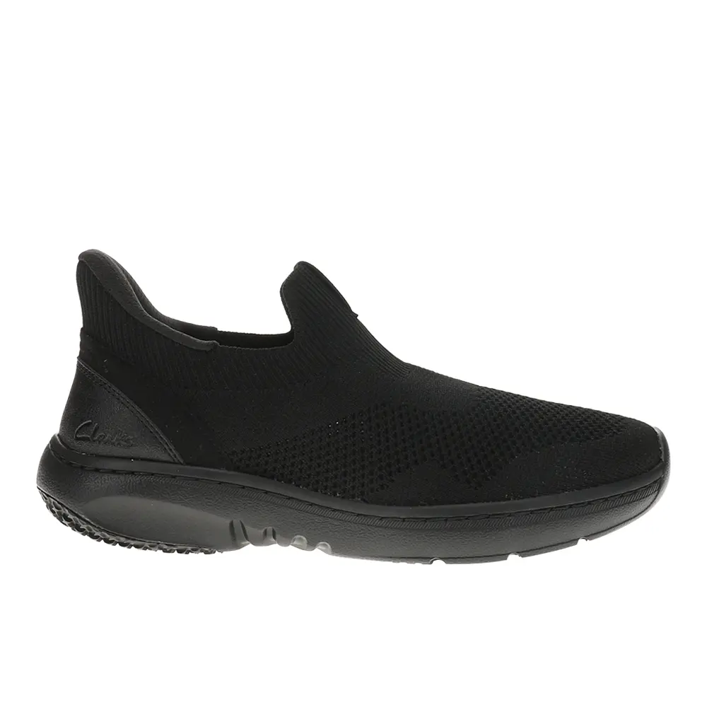 Clarks Mens Pro Free Slip On Sneakers Shoes Casual - Black