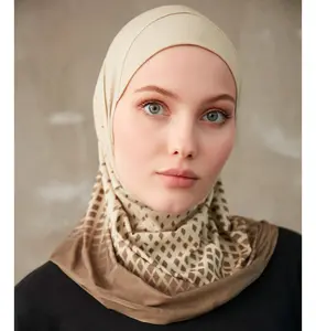 Modefa One Piece Instant Sports Hijab - Ombré Diamond - Camel