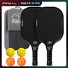 【BackToSchool】BAGAIL Pickleball Paddles, USAPA Approved Fiberglass Surface Pickleball Set, Lightweight Pickle Ball Rackets with 4 Balls, 1 Bag, Designed in California for Traction and Stability sport family