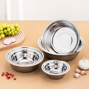 8pcs Stainless Steel Kitchen Bowl Set, Multi-Purpose, Durable, Food-Safe Mixing Bowls, Suitable for Home And Restaurant Use, Kitchen Bowls