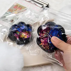 Cute Cat Paw Design Squishy Toy, 1 Count Squeeze Toy, Soft Kitty Squeeze Fidget Toy, Sensory Fidget Decompression Toy for Kids Adults, Kawaii Squishies