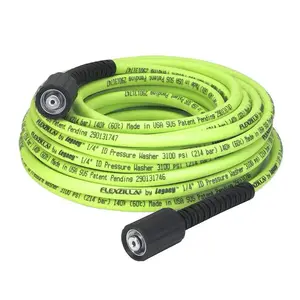 Flexzilla HFZPW3450M Pressure Washer Hose 1/4In X 50’ M22 Fittings