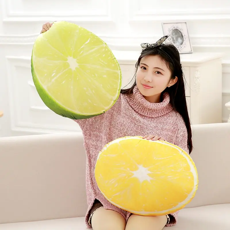 Lemon  / Lime Fruit Plush Pillow