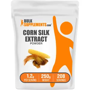 BulkSupplements Corn Silk Extract Powder - Edible - Natural Fiber - Zea Mays - Natural Antioxidants - 100g-1kg - 1.2 grams per Serving
