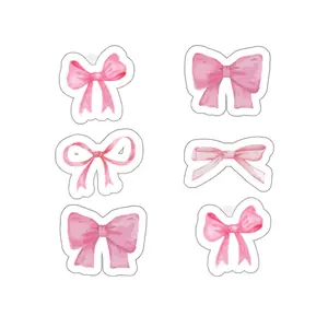 Pink Bows Stickers