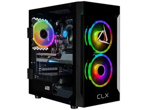 CLX SET Gaming Desktop - Intel Core i5 14400F 2.5GHz 10-Core Processor, 32GB DDR5 Memory, GeForce RTX 5060 Ti 8GB GDDR7 Graphics, 2TB NVMe M.2 SSD, WiFi, Win 11 Home 64-bit