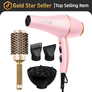 Blown Away Ionic Hair Dryer | 1875W Quick-Dry, Ceramic Coating Heat Damage Protection, Diffuser & Styling Comb Accessories, Lightweight & Quiet, Adaptable to All Hairstyles,valentine's day gifts for her/him