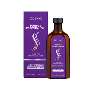 Purple Toning Hair Oil, Removes Yellow Tones, Locks Hair Color & Nourishes Dry Hair, Smooth Frizz & Add Shine, All Hair Types