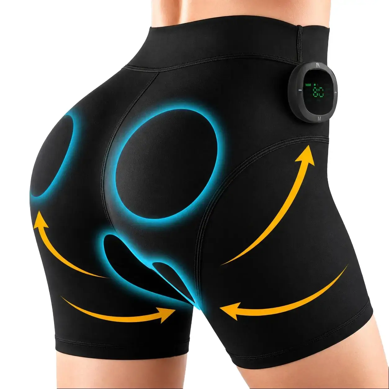 FITMATE Electronic Glute Muscle Stimulator, EMS Shorts, Ab Heating Machine Trainer, Fitness Strength Training Workout Shaping Shorts for Women, Home Workout