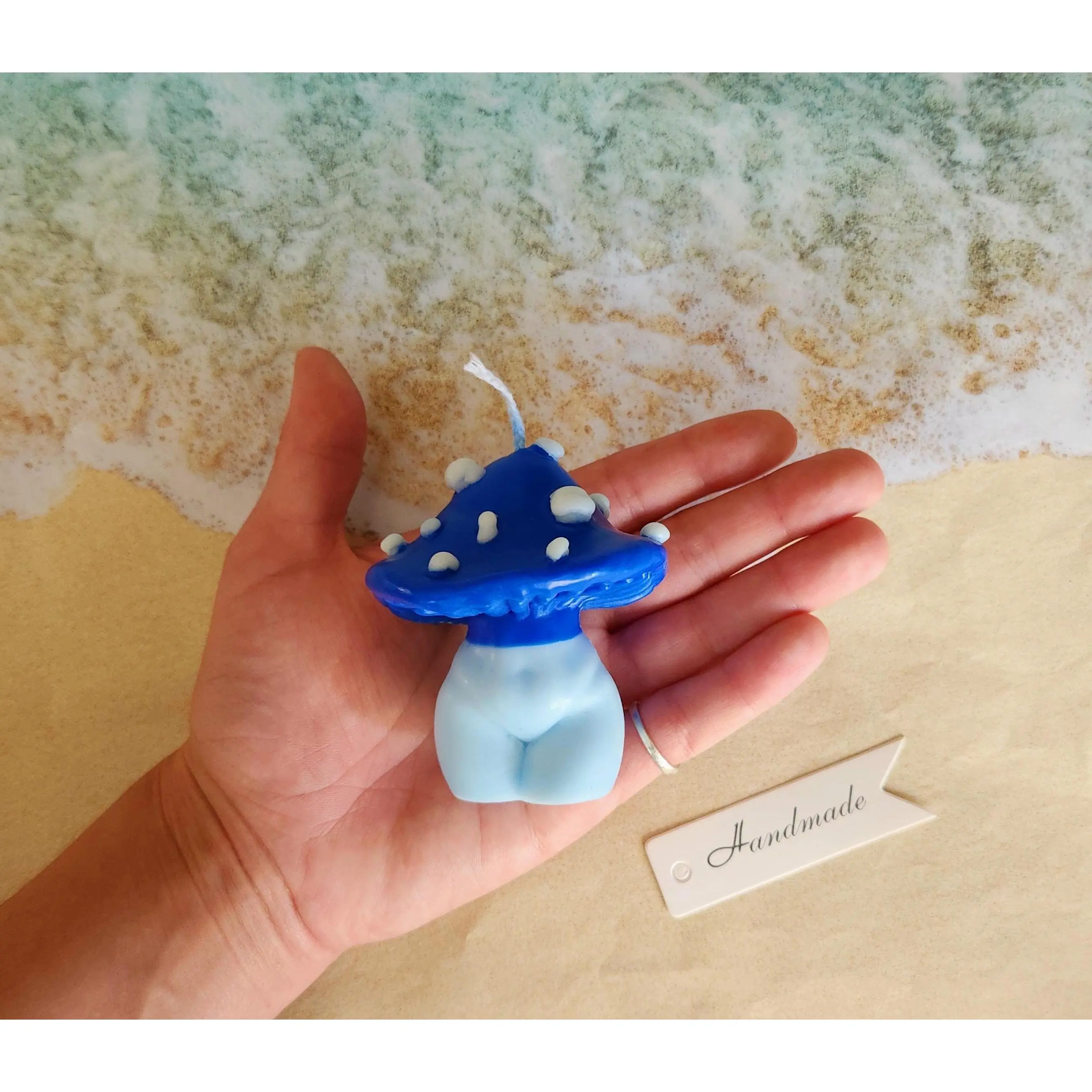 Spotted Mushroom Goddess Candle