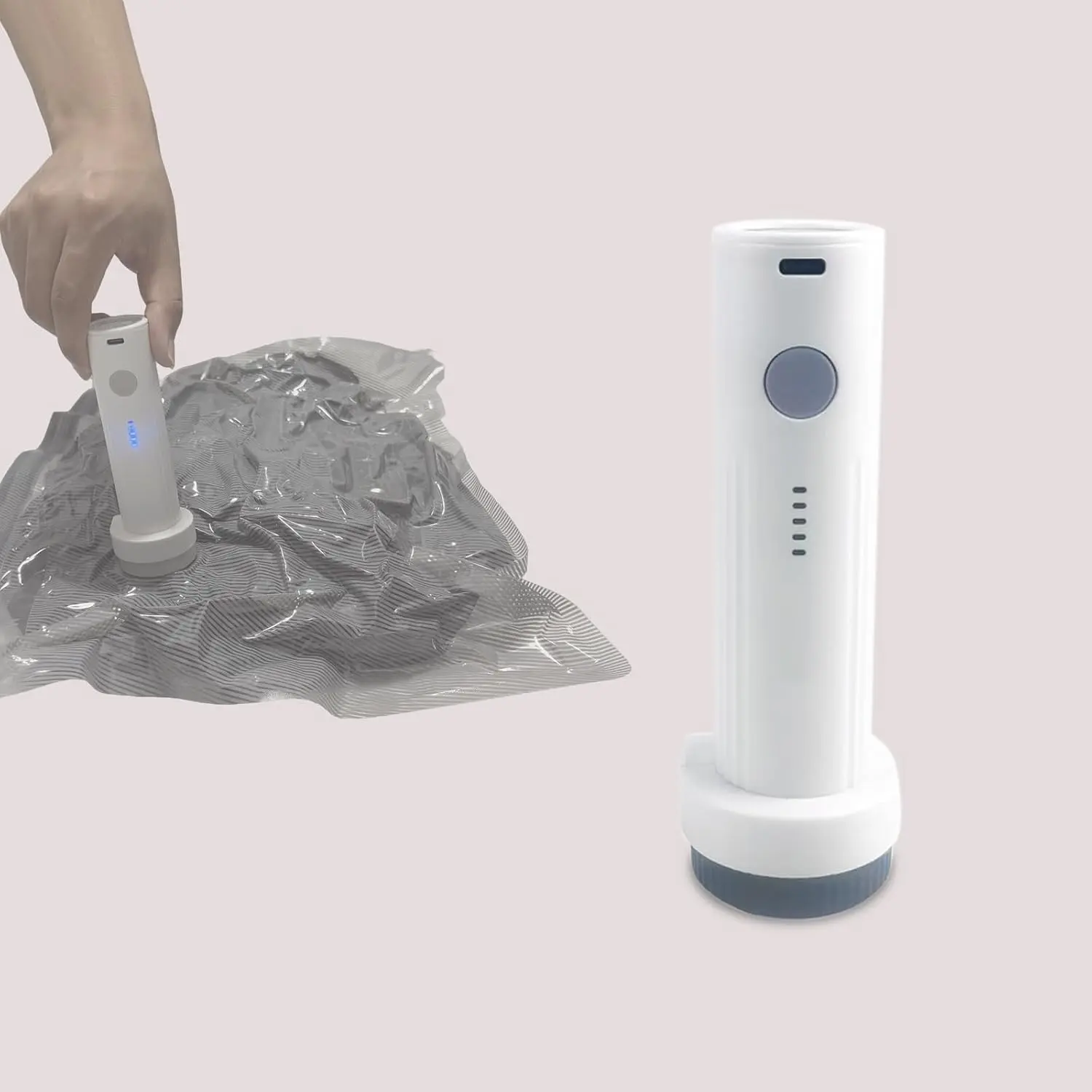 Cordless Electric Vacuum Pump for Vacuum Storage Bags Travel Air PUM（Storage Bags Not Included in This Package）Gift.