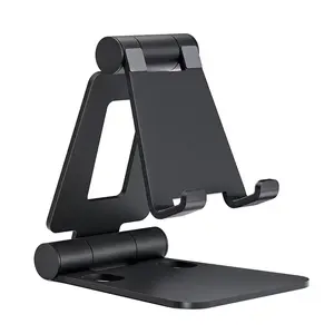 Portable Desktop Folding Stand, Adjustable Foldable Holder, Aluminum Alloy Phone Holder, Lazy Person Tablet Support, Travel-Friendly Mobile Mount, Cellphone Holder