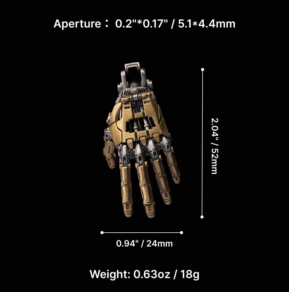 Coppertist.wu Mechanical Left Hand Pendant