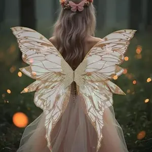 80x75cm Festival Cosplay Fairy Role-Playing Decoration Wings, Butterfly Performance Props, Photo Booth Accessories, Elf Fairy Butterfly Wings