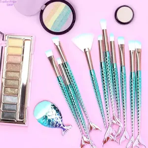 11PCS Complete Makeup Brushes Set for Women Teens Girls, Premium Soft Foundation Eyebrow Blush Brushes, Ideal Gift for Christmas Easter & Stocking Basket Stuffers