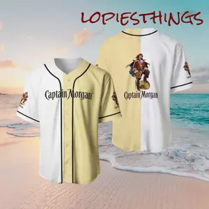 Summer Vacation Captain Morgan Baseball Jersey Shirt For Adults Kids & Youth Best Gift For Party, Birthday, Trip For Summer Beach Best Price