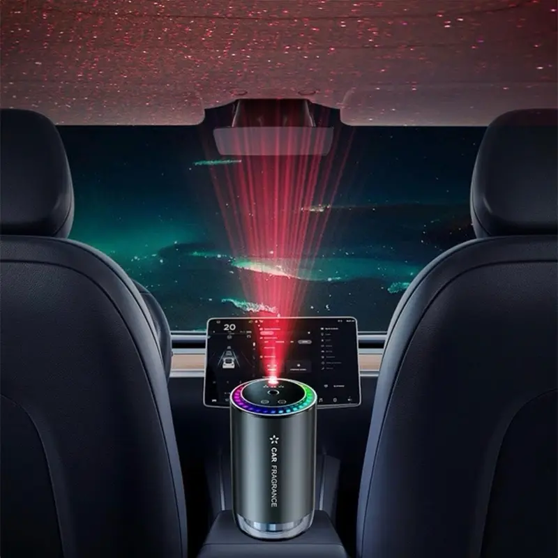 Smart Car Air Freshener, Car Air Diffuser with Starry Sky Projection, 7 ...