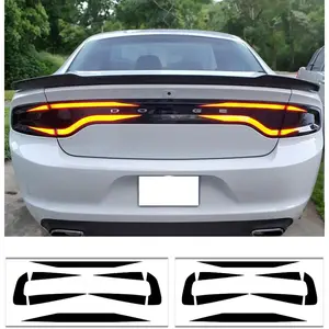 2015-2024 Tail Light Race Track Bat Vinyl Overlay Decal Cover Gloss Black, for Exterior Accessories tail light tint