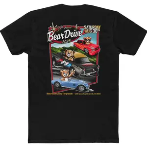 2025 Bear Drive 2 Side T-shirt, Gift, Trending, Graphic Tee Breathable Menswear