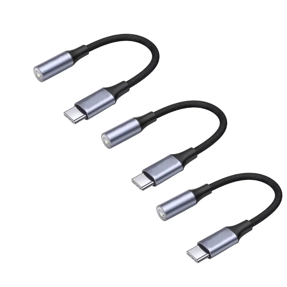 (3pcs) USB Type C to 3.5 mm Jack Adapter for Samsung Galaxy, USB-C to Aux for Pixel, iPhone 17 16 15,iPad Pro/Air 13