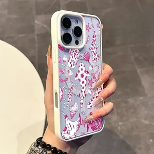 Magnetic Compatible Case suitable for iPhone 17 16 15 14 13 12 11pro promax plus, Pink Marine World, Anti-Slip, Ultra Thin | Aesthetic Touch for Daily Use