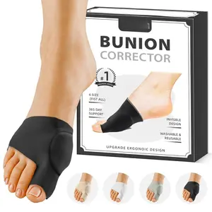 Bunion Corrector Relief Sleeve,Toe Socks for Hallux Valgus,Anti Slip Gel Cushion Pads,Big Toe Alignment Relief,Bunion pain for Men & Women.