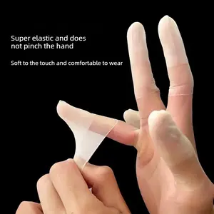 100 PCS  Imported Latex Fingertip Cover Gloves with Cut-Resistant Design, Disposable, Matte Finish, Anti-Cracking, Moisture-Proof, Freeze-Resistant