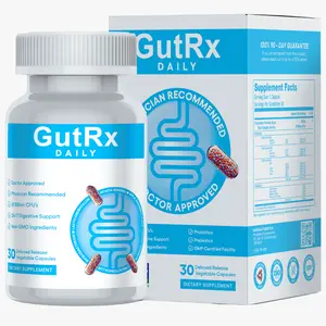 GutRx DAILY - Probiotic & Prebiotic Supplement for Daily Gut Health – Supports Digestion, Microbiome Balance & Immune Function, With Inulin & Acacia - Aids GLP-1 Constipation - Healthcare Dietary