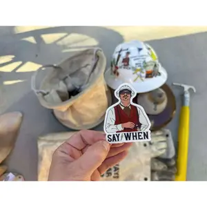 Say When Doc Holliday | Lineman Hardhat Sticker | Blue Collar Sticker , Construction decal, Welder, Pipefitter, Hard Hat, Safety Decal, Laptop Water Bottle Decal Sticker