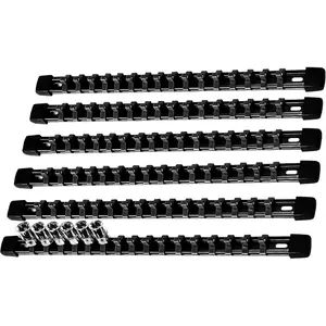AMM 6-Piece Socket Organizer,1/4 inch Drive ABS Tools-Socket Holder,Heavy Duty Socket Racks,Premium Quality Socket Clip Rail Holder,The best tool trays in the garage