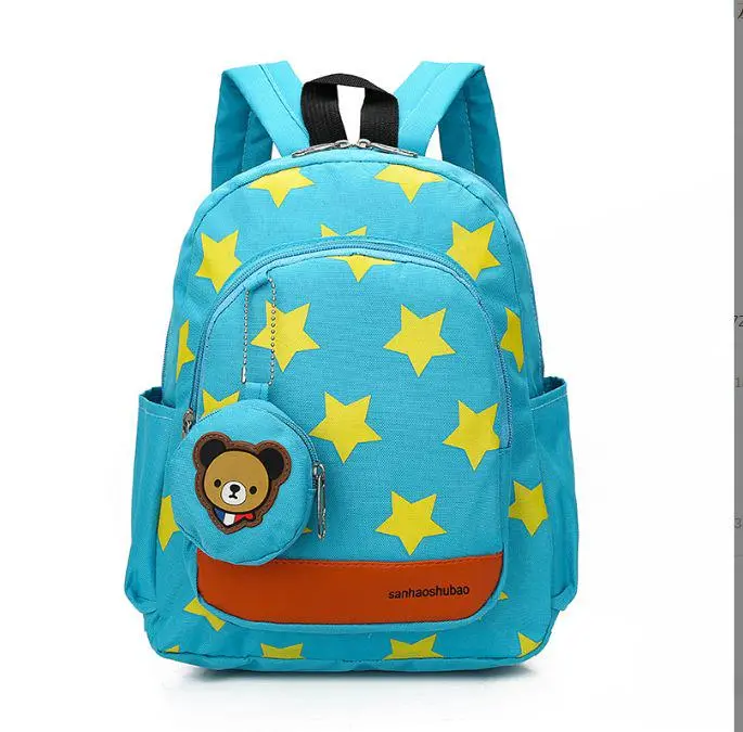 Cute Star Cartoon Toddler Backpack Lightweight Waterproof Kindergarten School Bag, Mini Kids Shoulder Backpack For Preschool Daycare Boys Girls Ages 3 4 5 Years Old Children Daily Travel Gift
