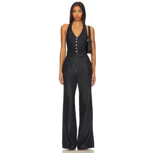 Amanda Uprichard X Revolve Isadore Denim Jumpsuit in Indigo