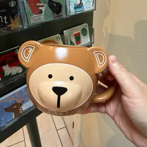 Starbucks 2025 Bear Mug with Unique Design and D Letter Handle for Coffee Lovers