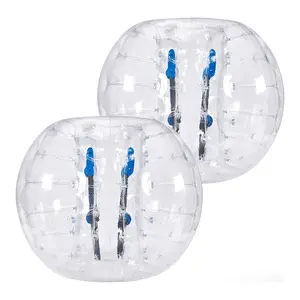 fathersdaygift VEVOR Inflatable Bumper Balls 2-Pack, 4FT/1.2M Body Sumo Zorb Balls for Teen Adult, 0.8mm Thick PVC Human Hamster Bubble Balls for Outdoor Team Gaming Play, Bumper Bopper Toys for Garden, Yard, Park