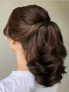 10 Inch Short Wavy Ponytail Extension, Natural Fluffy Synthetic Hair Piece, Synthetic Hair Extensions for Women & Girls, Natural Fake Ponytail
