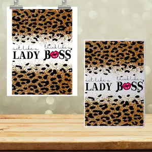 A5 Notebook UVDTF Wrap Lady Boss 7044