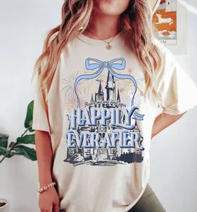 Reach Out And Find Your Happily Ever After Shirt, DisneyWorld Theme Park Shirt, DisneyWorld Fireworks Shirt, DisneyWorld Coquette Bow Shirt