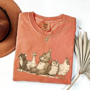 [Sale Up To 50%] Comfort Colors® Little Bear Shirt, Vintage 90s Cartoon Tee, Graphic Streetwear T-shirt, Cozy Animal Friends Shirt