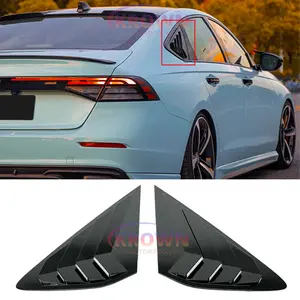 FITS 2023-2026 11TH GEN HONDA ACCORD JDM GLOSSY BLACK SIDE WINDOW LOUVER VENT COVER