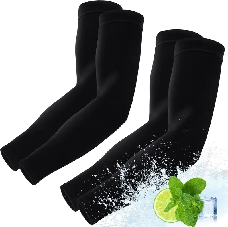 Arm Sleeves Cooling Sports Sleeve Arm Compression Sleeve UV Sun Protection UPF 50 Tattoo Cover Up for Outdoor