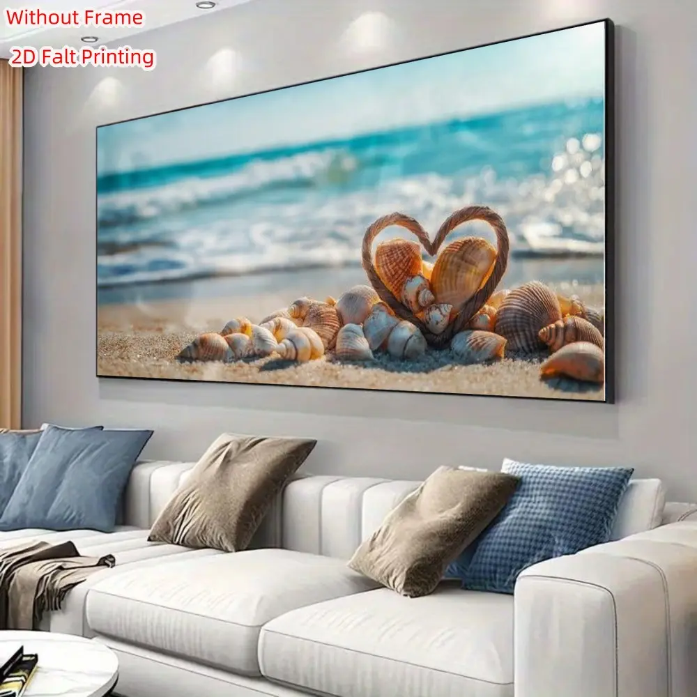 Large Ocean Shell Diamond Painting Kit, DIY Full Circle Diamond Art, Unframed Home Decor, Perfect Gift for Holidays
