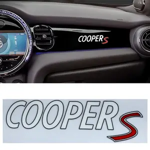 1PC Car Sticker Sporty Cooper S Decal with Exclusive Interior Logo Element for MINI Car Dashboard Distinctive Decoration Eye-Catching Personalized Interior Identification Sticker