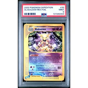 Alakazam Reverse Holo PSA 9 2002 Pokemon Expedition #33
